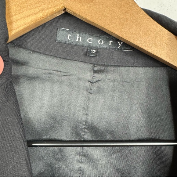 Theory Two Button Blazer Jacket Notch Lapel Front Pockets 12 - Picture 5 of 9